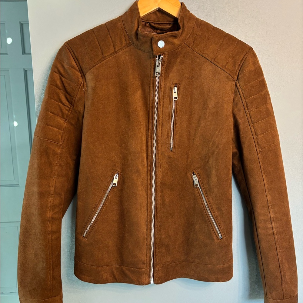 H&M Men's Tan Suede Jacket